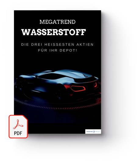 Cover des PDF-Reports: Megatrend Wasserstoff - Die drei heissesten Aktien für Ihr Deport!