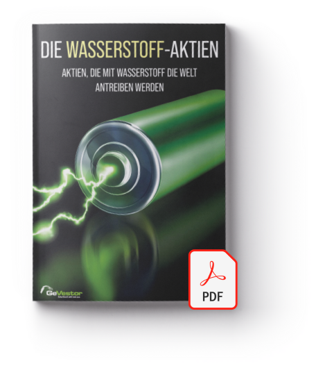 Cover des PDF-Reports: Die Wasserstoff-Aktien - Aktien, die mit Wasserstoff die Welt antreiben werden.